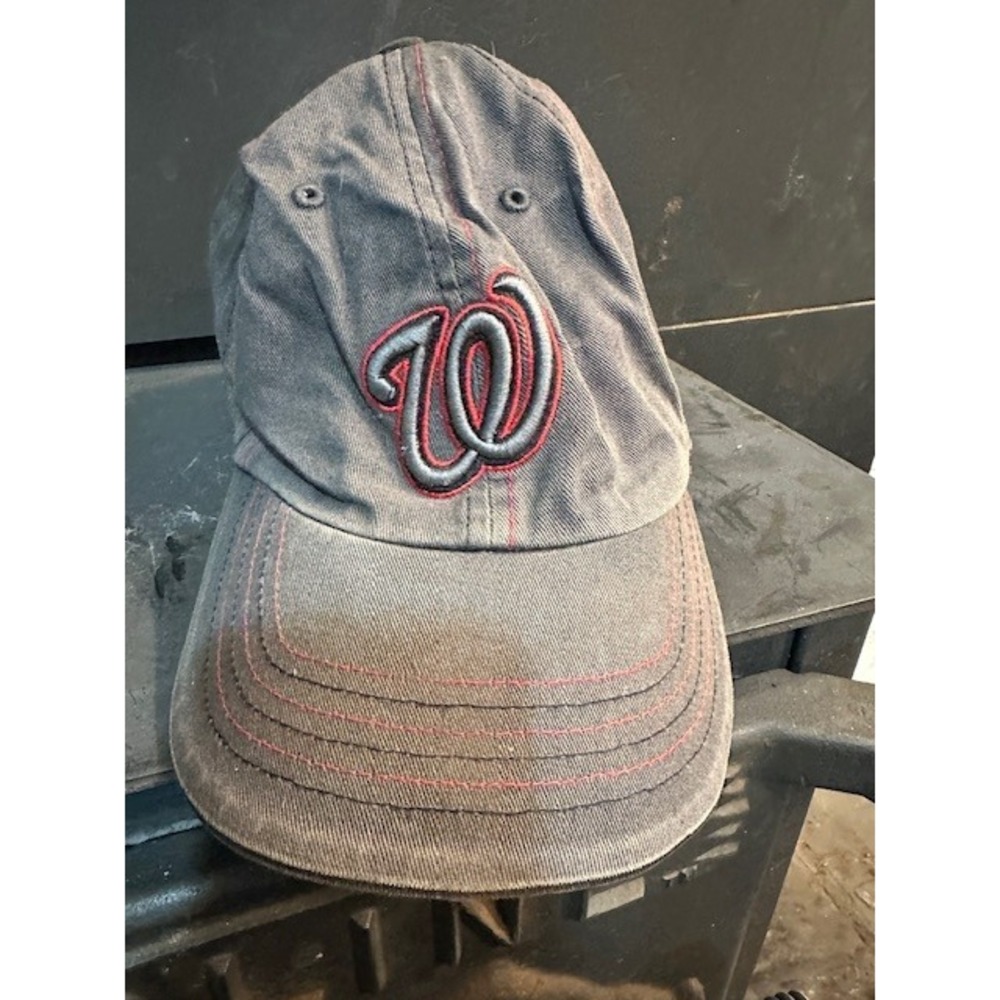 Washington Nationals MLB Hat The Franchise Twins Enterprise Gray Fitted Cap M